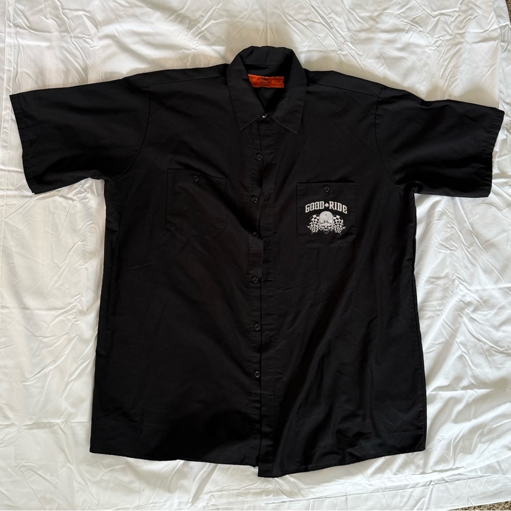 Red Kap XL Good Ride Button Up Tee